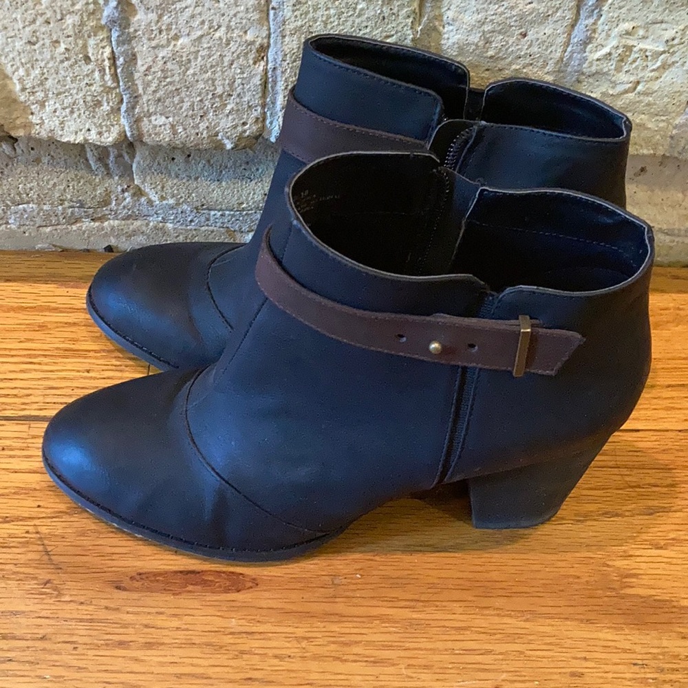 Restricted Black Ankle Boots